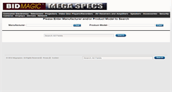 Desktop Screenshot of megaspecs.bidmagic.biz